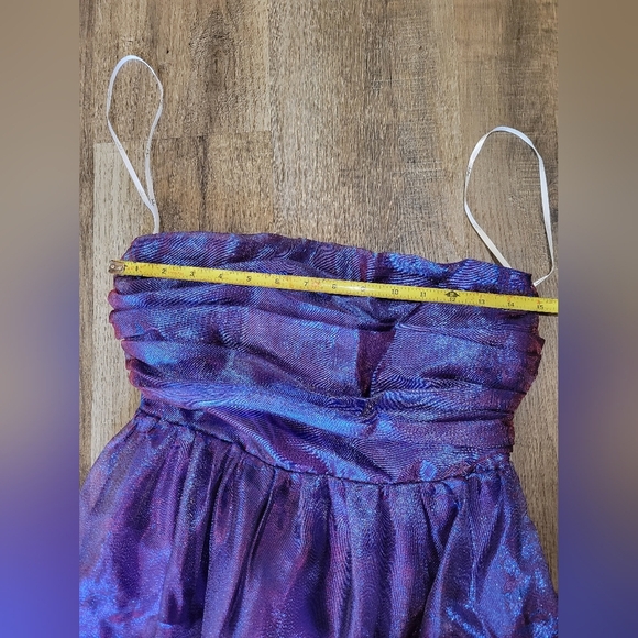 Strapless Shimmering Purple Gown - Picture 12 of 15